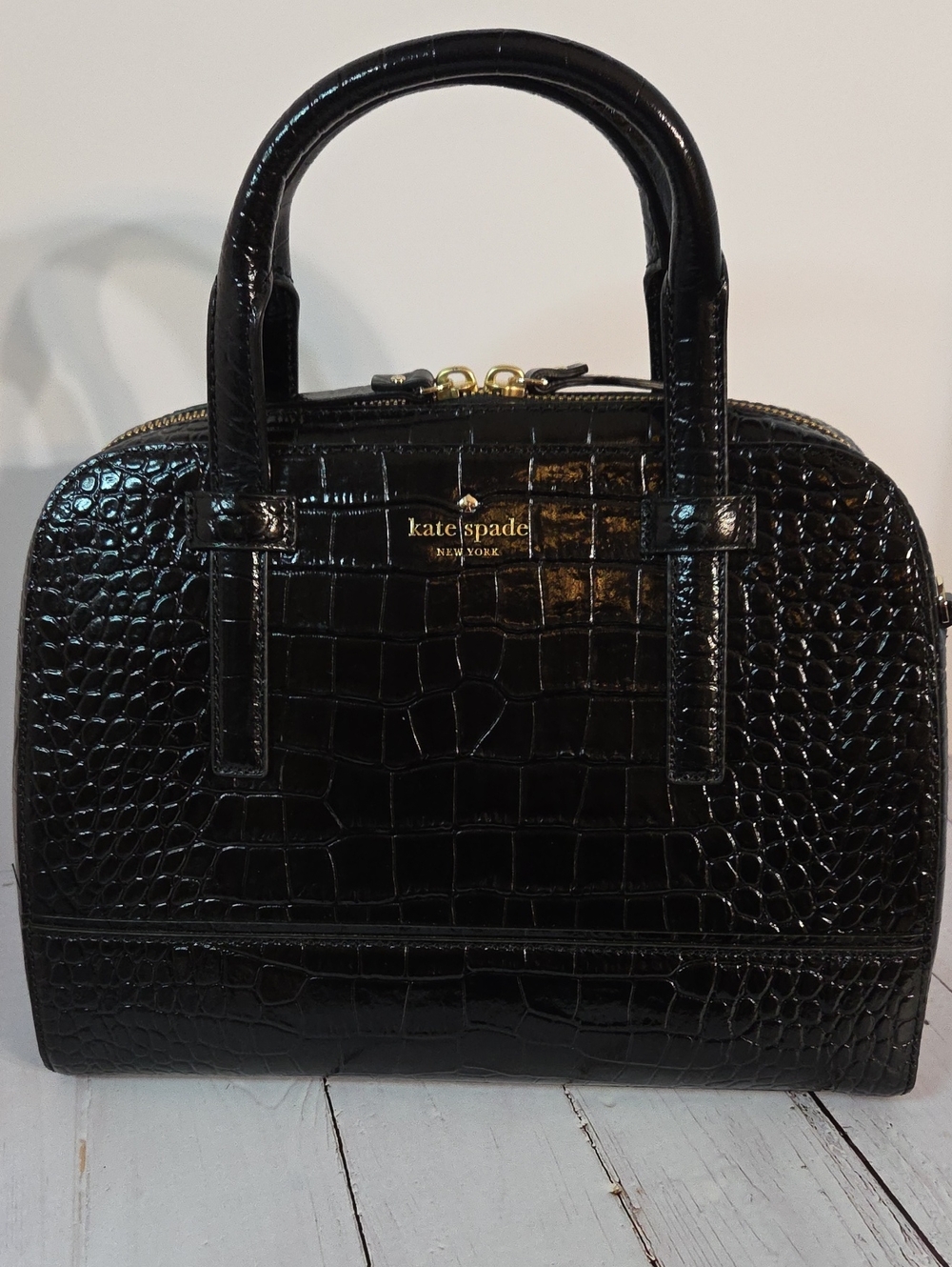 Kate Spade New York Riverside Street Exotic Felix Satchel NWT - Picture 8 of 16
